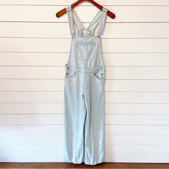 Avec Les Filles | Light Wash Overalls Size 28 - Picture 3 of 10